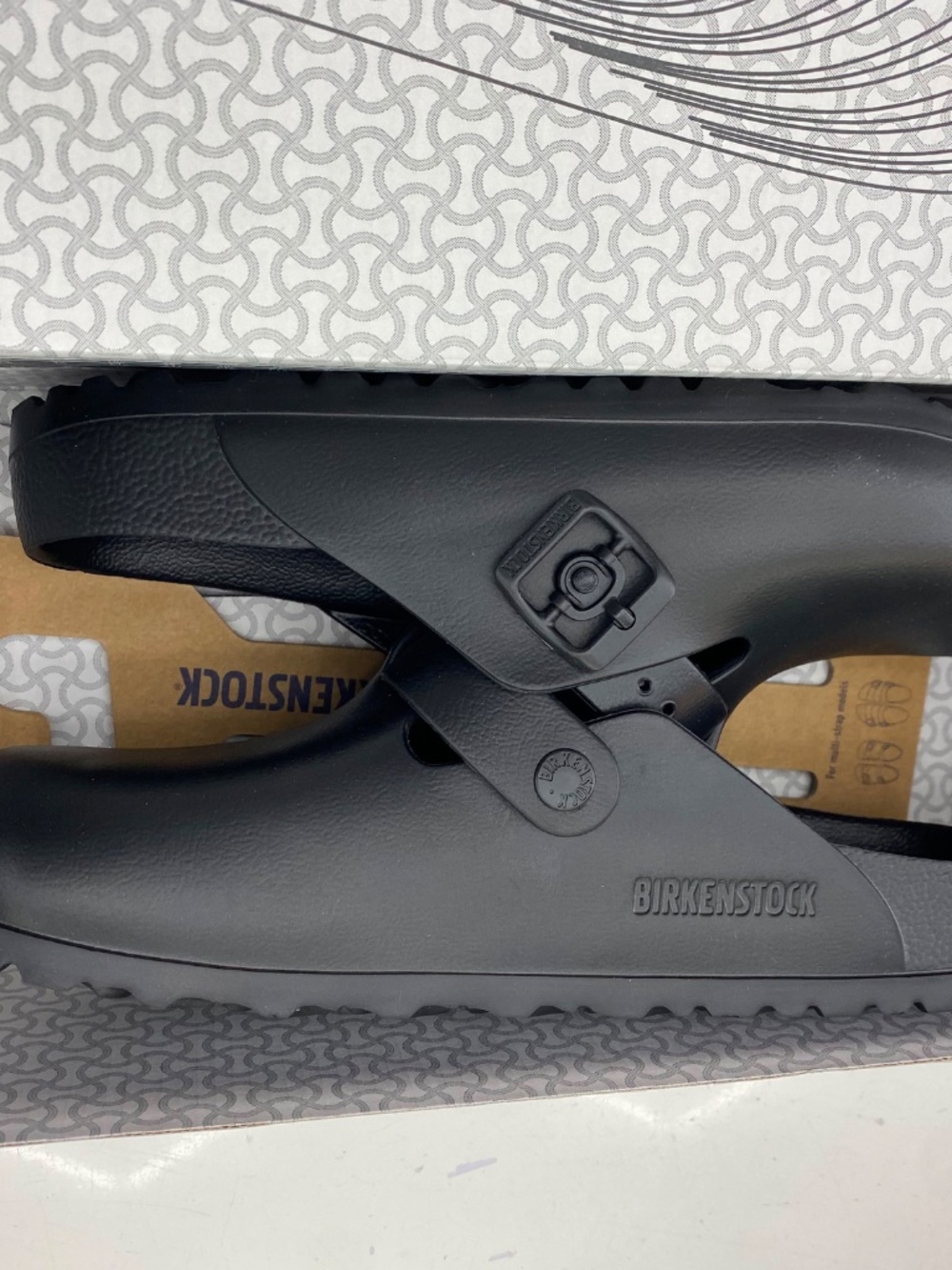Birkenstock Boston EVA Clogs Black Narrow Fit Lightweight Comfort Sandals - Picture 4 of 7